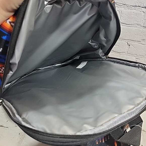 Southwest Aztec Print Backpack By Nu Trendz Insulated Picnic Hiking NEW Flaw - Picture 9 of 11